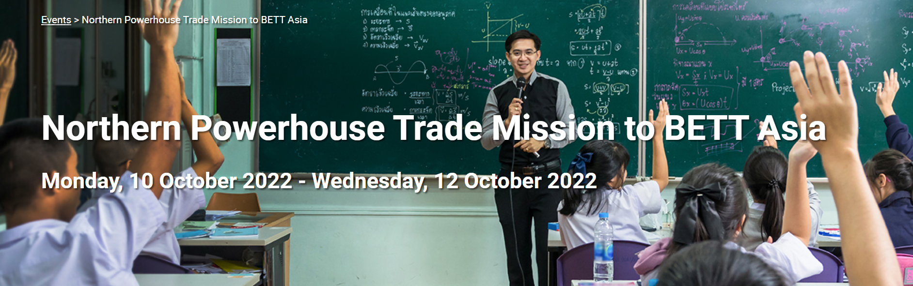 Northern Powerhouse trade mission to BETT Asia