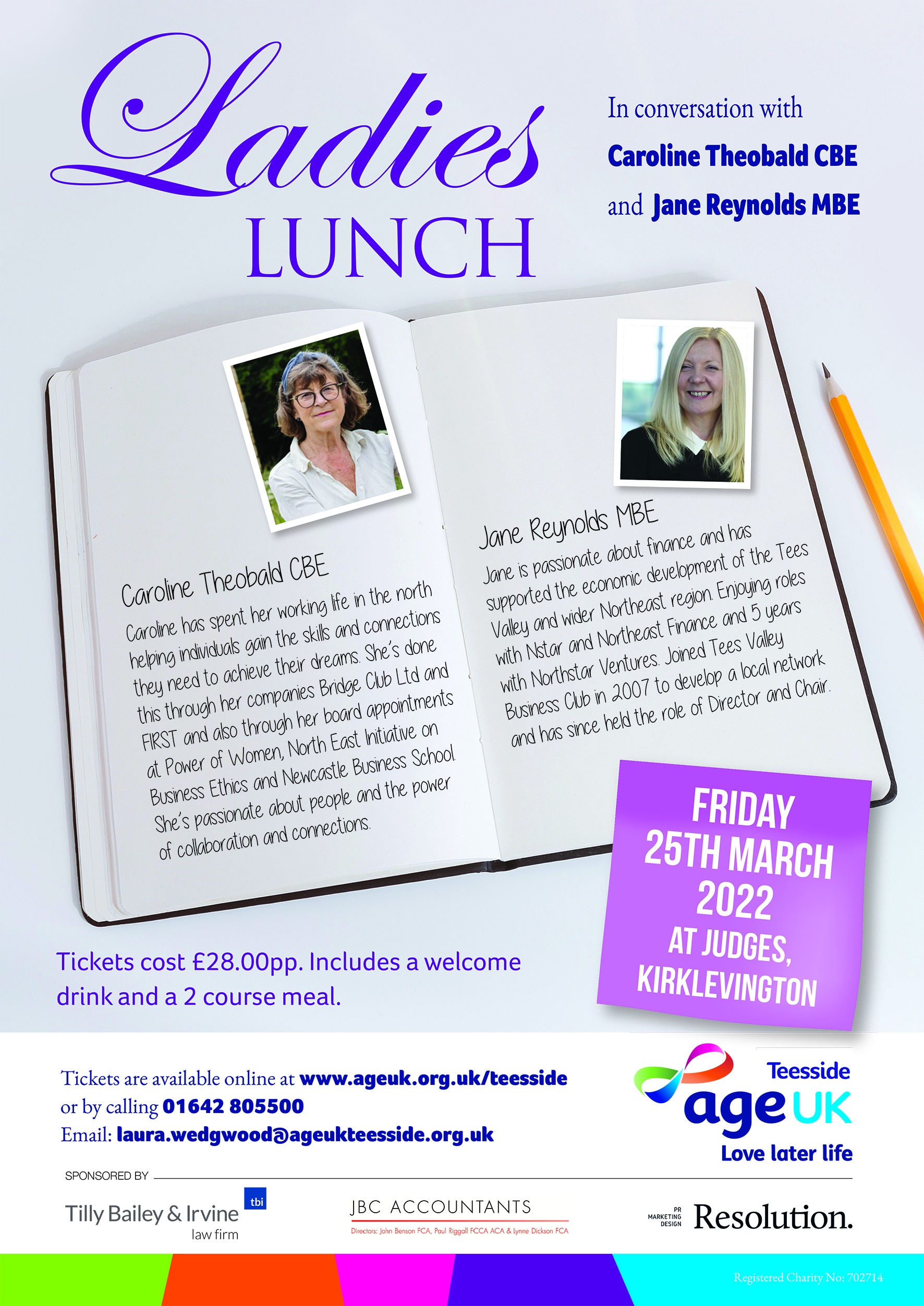 Ladies Lunch Age UK Teesside